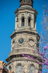 Historic church steeple in charleston south carolina historic district