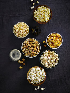 Popcorn and caramel corn
