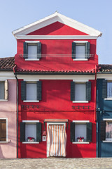 Casa rossa a Burano