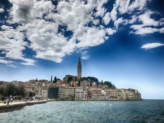 Beautiful Rovinj old town in Croatia. 