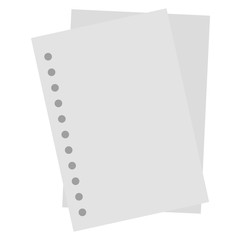 sheet of notebook school vector illustration design