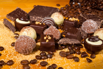 Assorted Chocolate truffle pralines