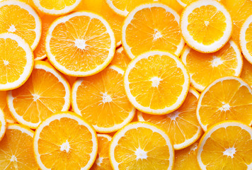 orange slices background 