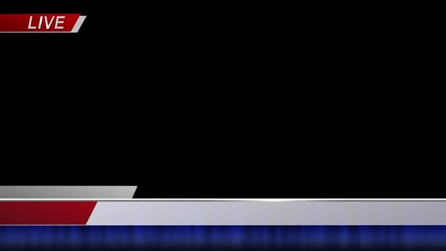 Lower Third 1 Blank on Transparent Background