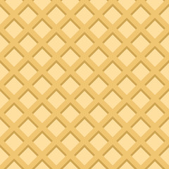 Waffle vector seamless pattern