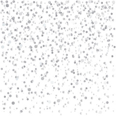 Abstract wallpaper with random falling silver stars. Grey color. Geometric background with confetti. Texture for design. Print for polygraphy, posters, t-shirts and textiles. Greeting cards