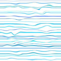 Nautical background. Seamless pattern with lines and waves. Multicolored texture. Dinamic background. Cold colors. Art creative. Decorative style. Line art creation