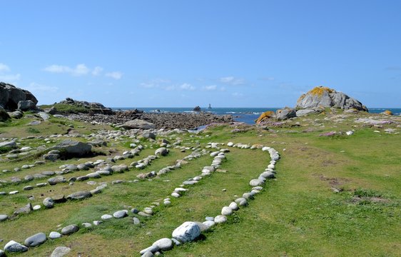 Alignement de galets en Bretagne
