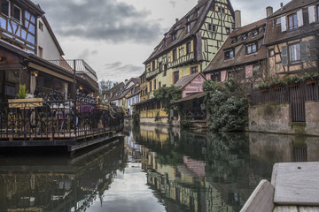 Fototapeta na wymiar Little Venice Colmar Alsace France