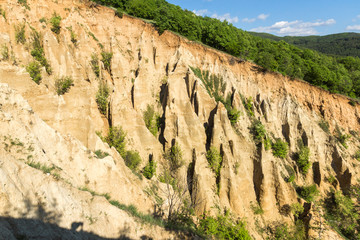 Landscape with rock formation Stob pyramids, Rila Mountain, Kyustendil region, Bulgaria