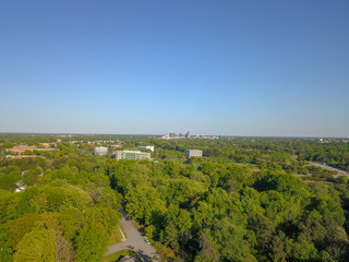 Fototapeta na wymiar Greensboro skyline from afar