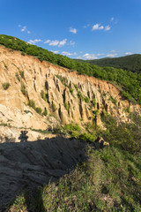 Landscape with rock formation Stob pyramids, Rila Mountain, Kyustendil region, Bulgaria