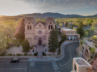 Fototapeta premium Bazylika katedralna św. Franciszka z Asyżu Santa Fe New Mexico