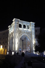 Fototapeta na wymiar monument in baroque style of name Sedile, Lecce, Puglia, Italy