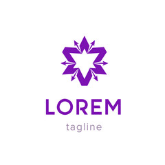 Business professional logo template arrows. Vector icon illustration