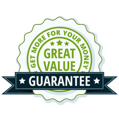 Obraz premium Great Value label illustration