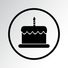 Cake icon. Vector illustration