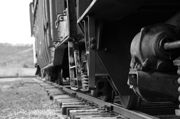 Train cart side view