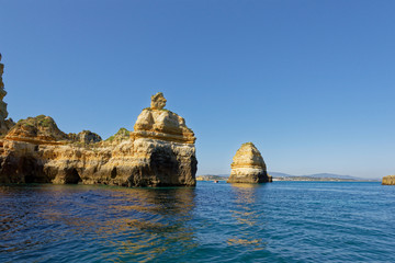 Le littoral de Ponta da Piedade, Lagos, Algarve, Portugal