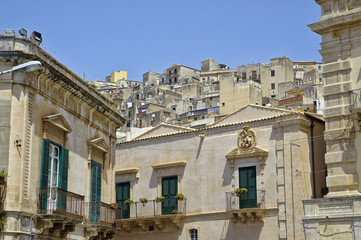 The historical city center of Modica in Sicily, Italy is a UNESCO world heritage site.