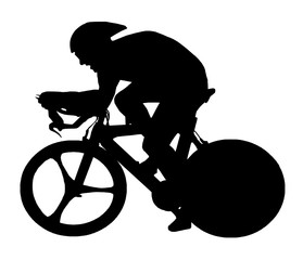 Cycliste sur piste ou de contre-la-montre