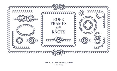 Nautical rope knots and frames © DDOK