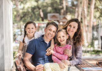 Fototapeta na wymiar family lifestyle portrait