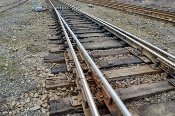 Railroad: Rails, Sleepers, Arrow.