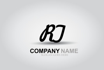 Vector Hand Drawn Letter RT Style Alphabet Font.