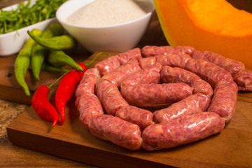 Mineira Sausage. Brazilian food