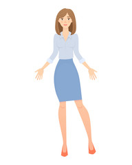 business woman isolated