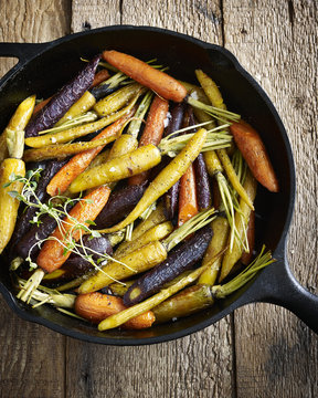Roasted Rainbow Carrots
