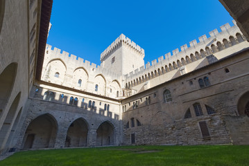 Fototapeta premium Palace of the Popes of Avignon - Camargue - Provence - France