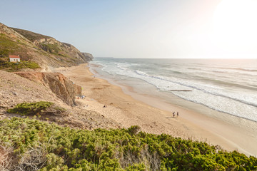 Algarve: Surfer beach Praia de Vale Figueiras near Aljezur, Costa Vicentina, Portugal Europe