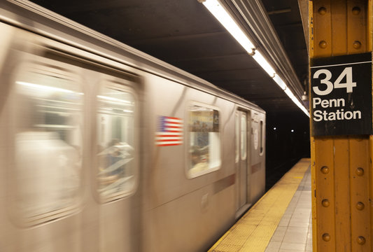 Subway Train 34th Street