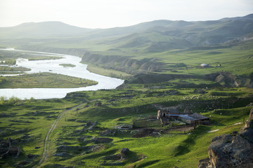 Naklejka premium Mtkvari River Valley