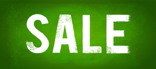 Sale Typo Anstrich mit Farbroller Textur auf grüner Wand Fläche - Banner 