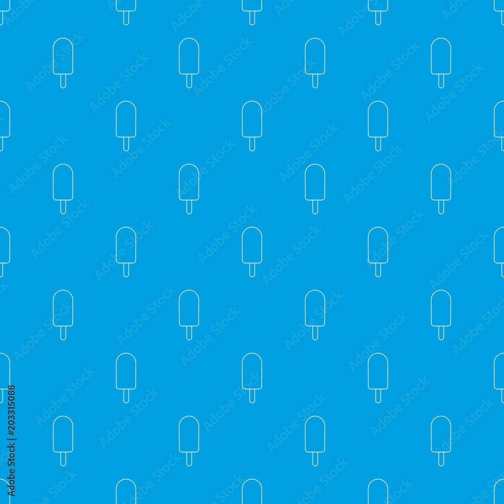 Poster chocolate ice cream pattern vector seamless blue repeat for any use
