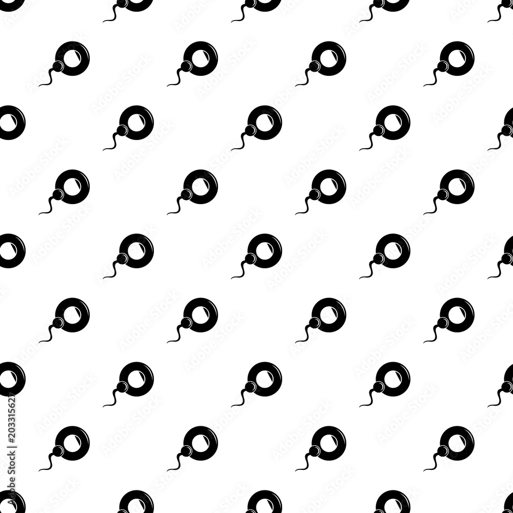 Poster fertilization egg pattern vector seamless repeating for any web design