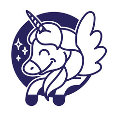 Fototapeta premium Unicorn print