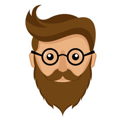 Hipster avatar icon