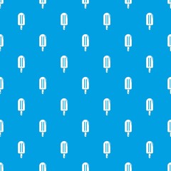 Chocolate ice cream pattern vector seamless blue repeat for any use