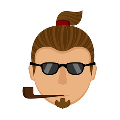 Hipster avatar icon
