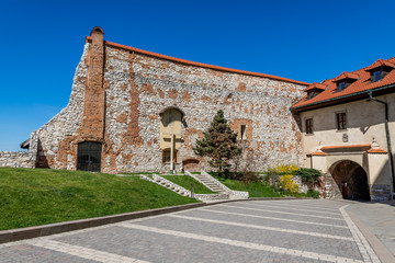 Fototapeta na wymiar L'Abbaye de Tyniec près de Cracovie