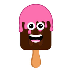 Happy popsicle emoticon