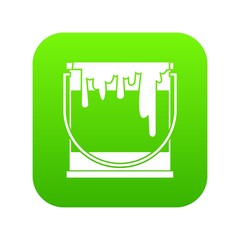 Paint can icon digital green for any design isolated on white vector illustration