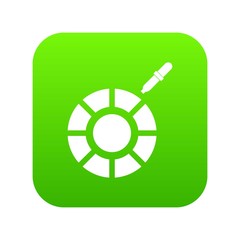 Color picker icon digital green for any design isolated on white vector illustration
