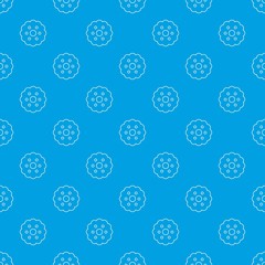 Biscuits pattern vector seamless blue repeat for any use