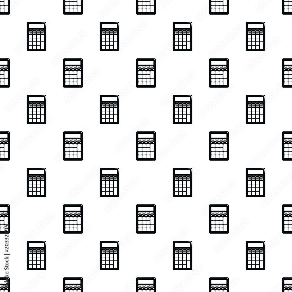Poster calculator pattern vector seamless repeating for any web design
