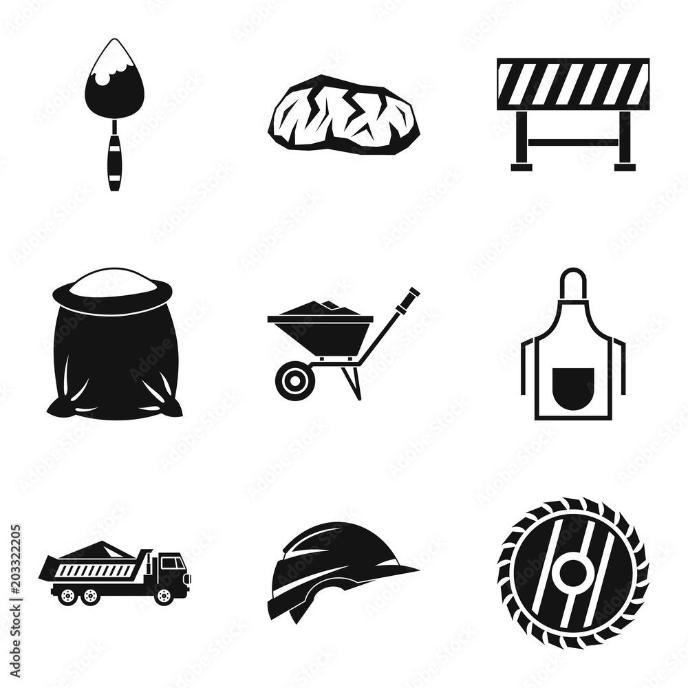 Aufkleber occupation icons set. simple set of 9 occupation vector icons for web isolated on white background